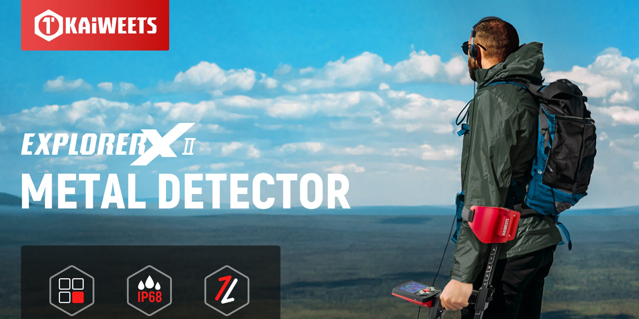 KAIWEETS EXPLORER X Ⅱ Metal Detector A+