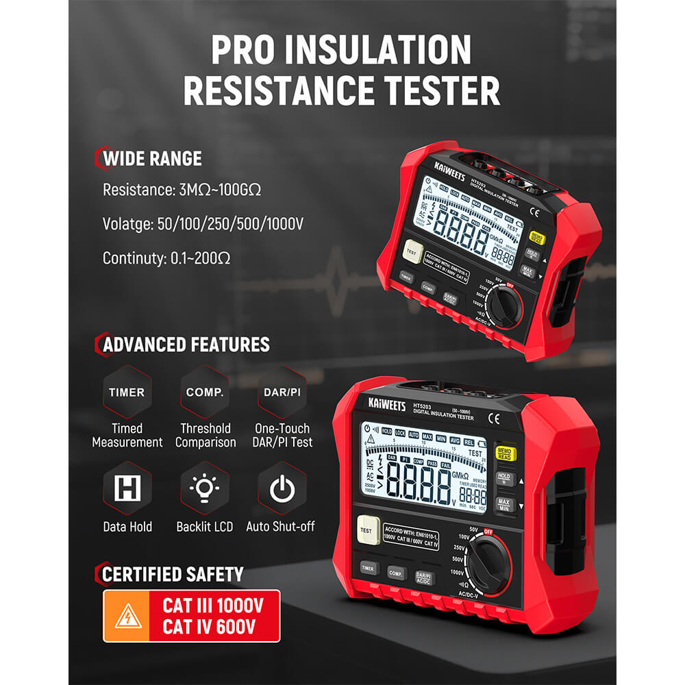 Pro insulation resistance tester