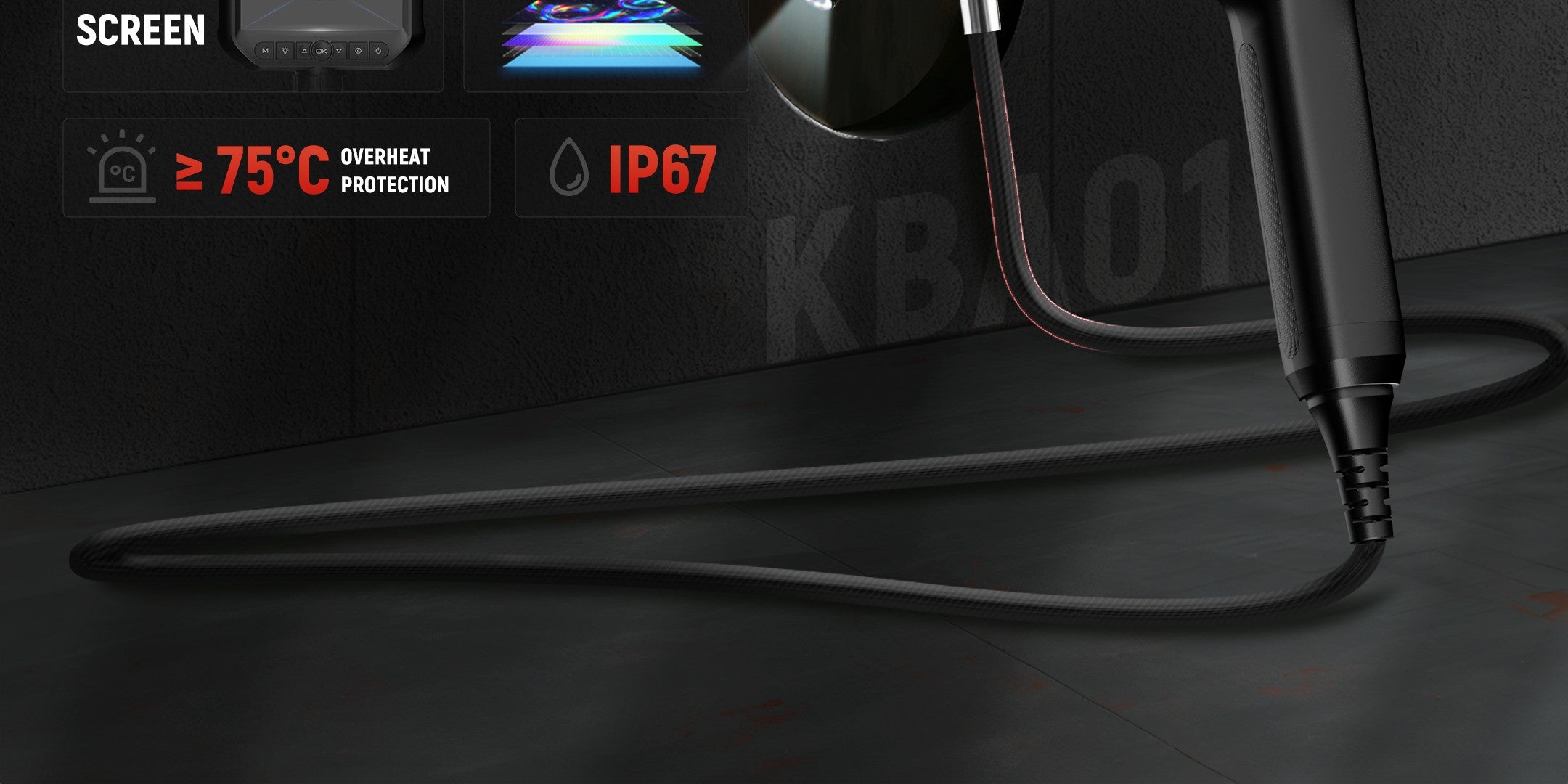KAIWEETS KBA01 Two-Way Articulating Borescope PC