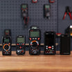 A collection of digital multimeters