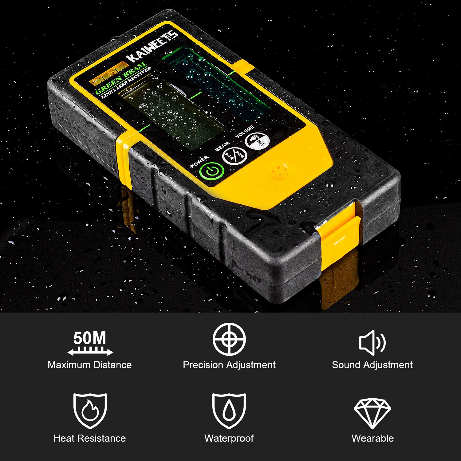 KAIWEETS LR100G laser detector properties