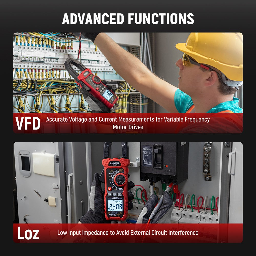 KAIWEETS HT208F Inrush Digital Clamp Meter