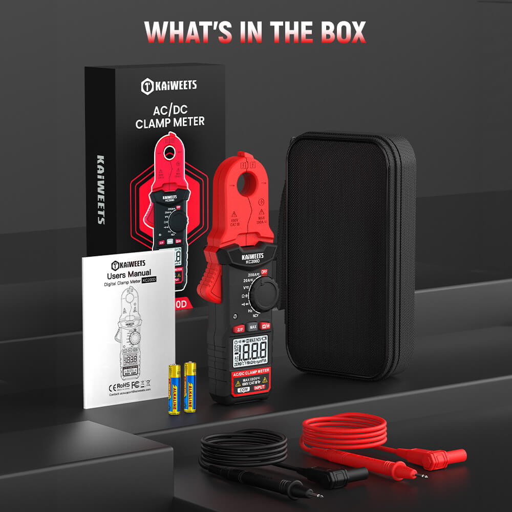 KAIWEETS KC200D Digital Clamp Meter