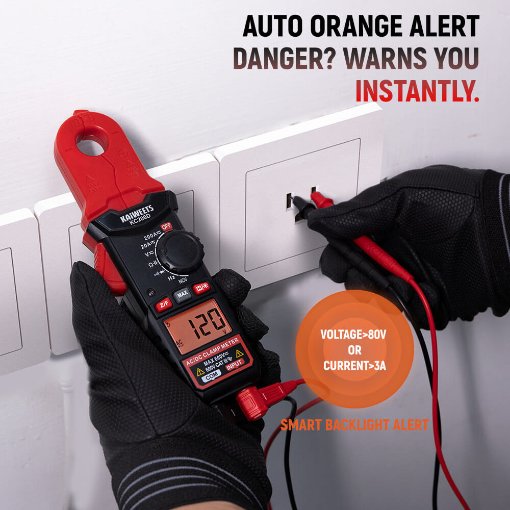 KAIWEETS KC200D Digital Clamp Meter