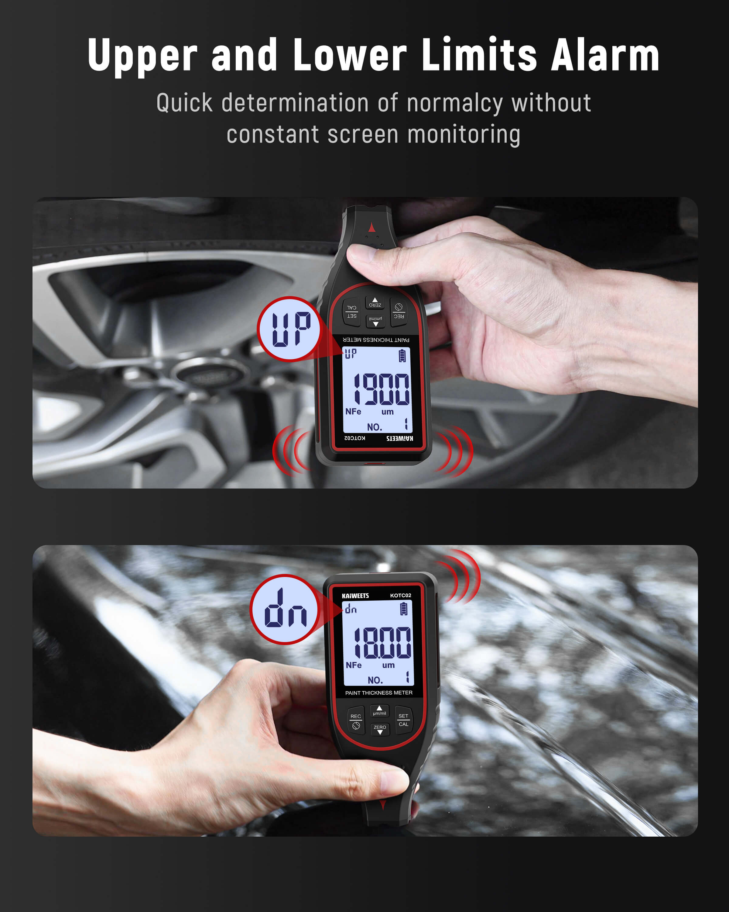 KAIWEETS KOTC02 Paint Thickness Gauge