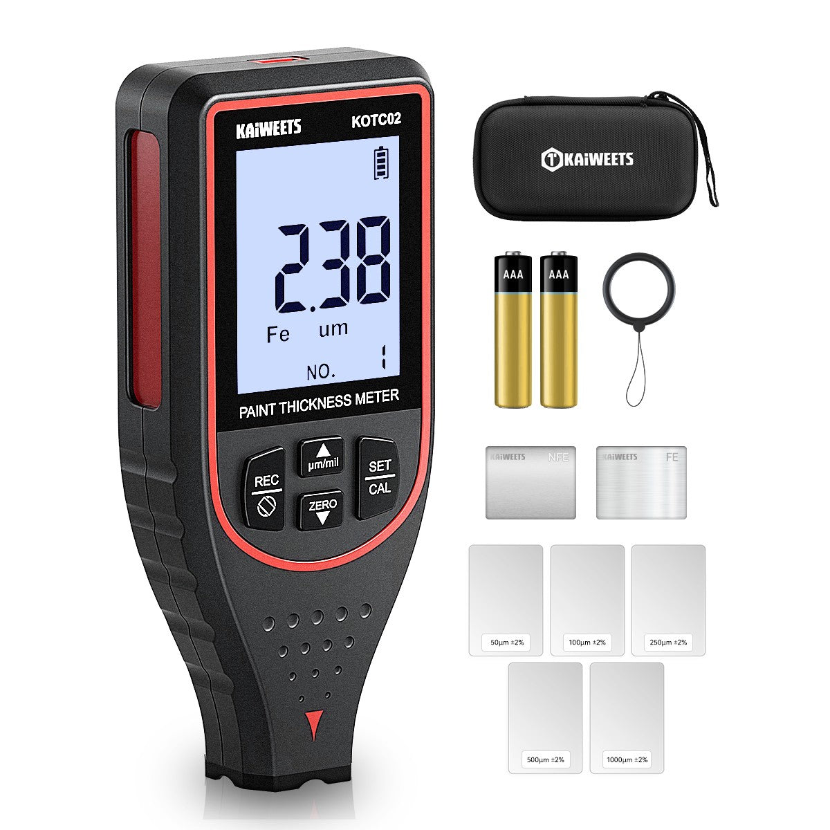 KAIWEETS KOTC02 Paint Thickness Gauge