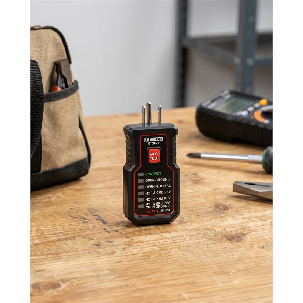 KAIWEETS KT302T GFCI Outlet Tester