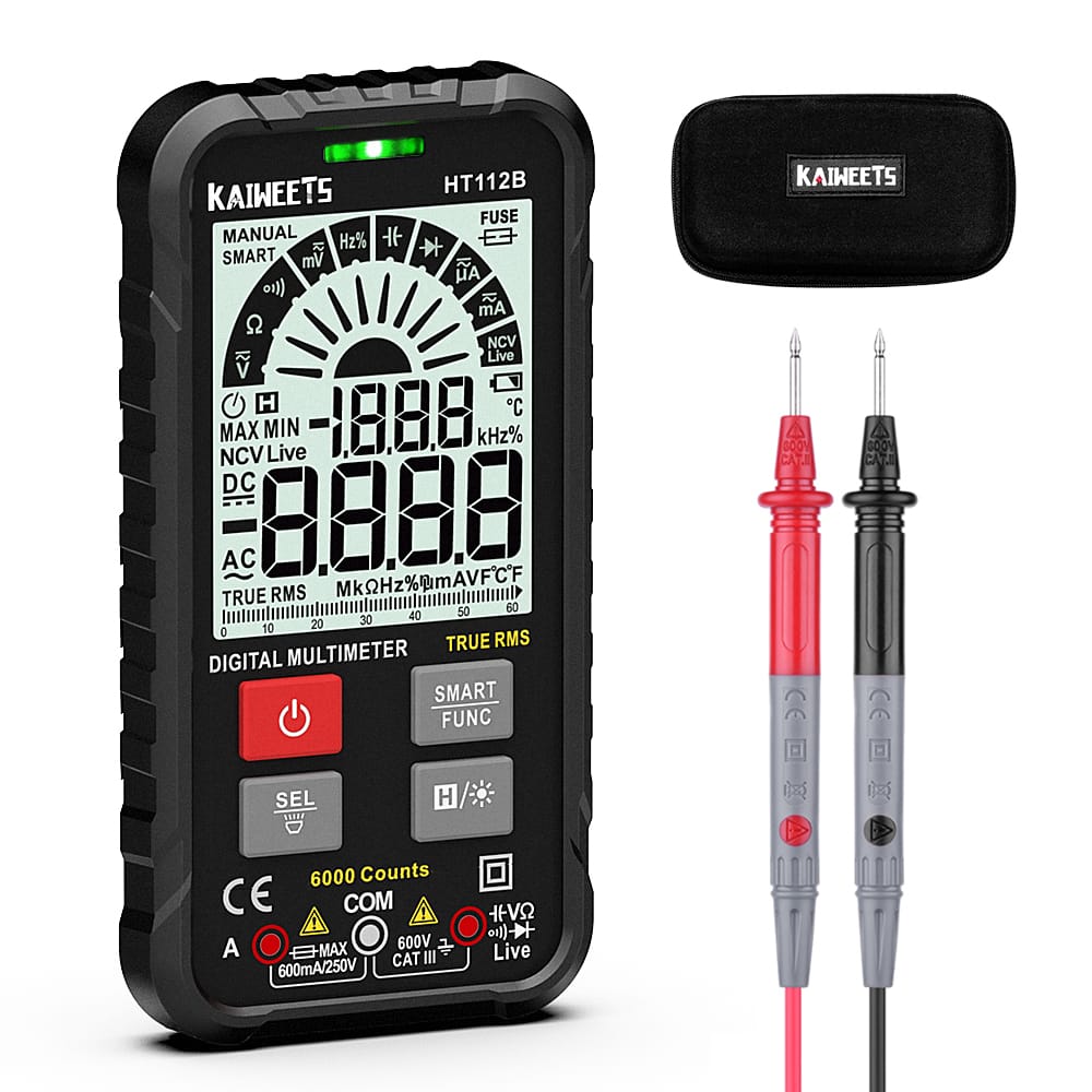 KAIWEETS HT112B 6000 Counts Digital Multimeter