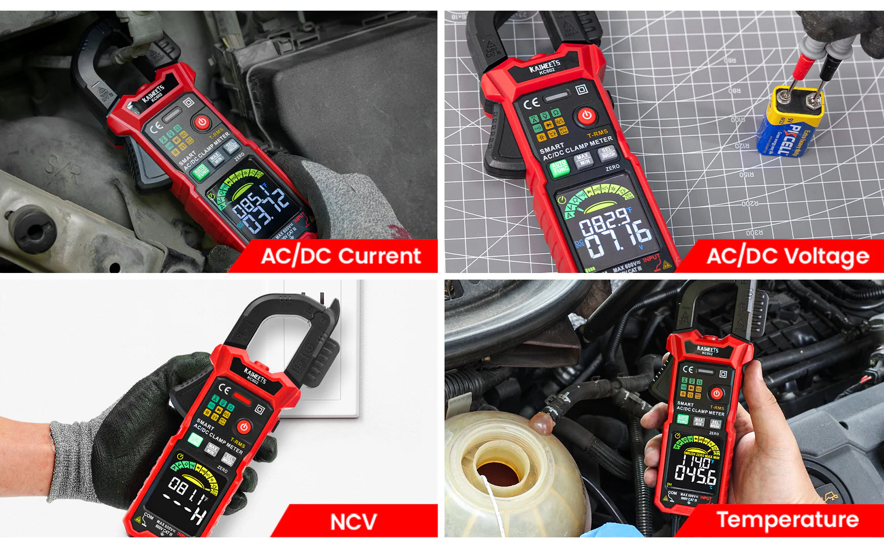 KC602 clamp meter application scenarios