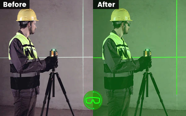 KT-300P green laser blocking glasses application effect