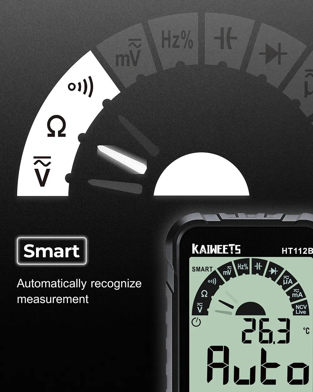 KAIWEETS HT112B 6000 Counts Digital Multimeter - Kaiweets