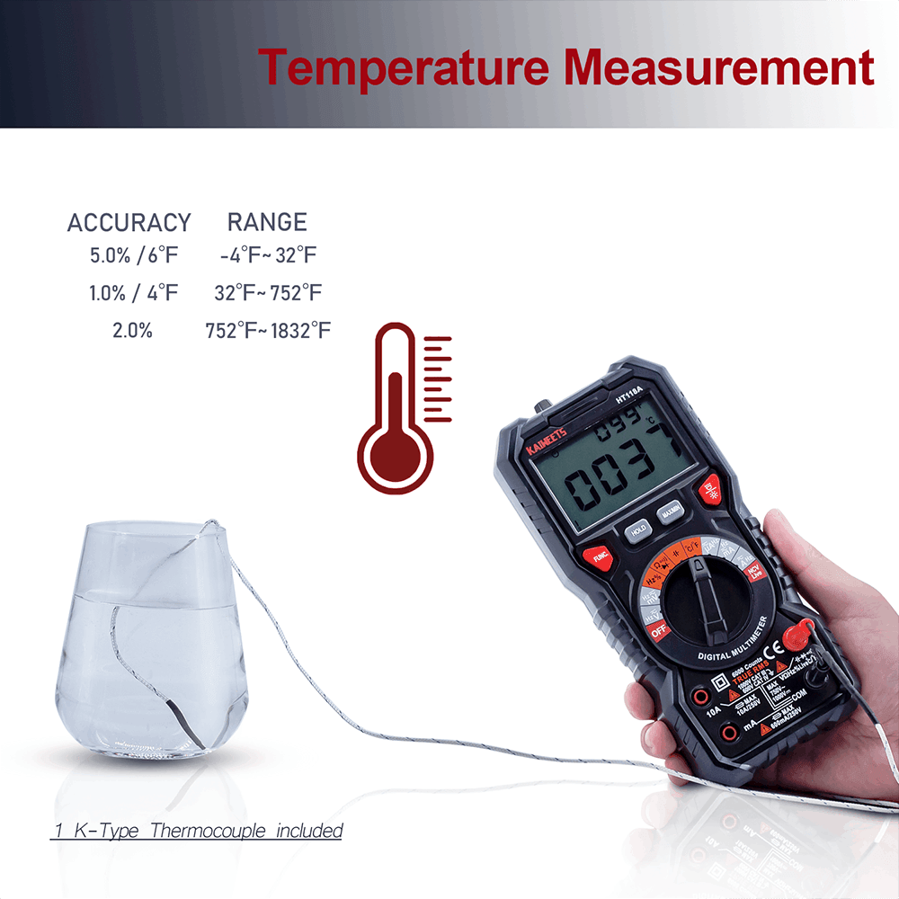 KAIWEETS HT118A T-RMS Digital Multimeter - Kaiweets