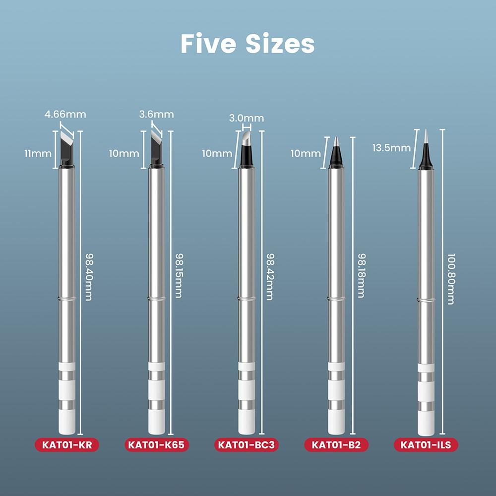 KAIWEETS KAT01 5Pcs Soldering Iron Tips - Kaiweets