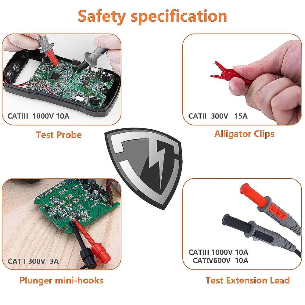 KAIWEETS KET01 Multimeter Test Leads Kit - Kaiweets