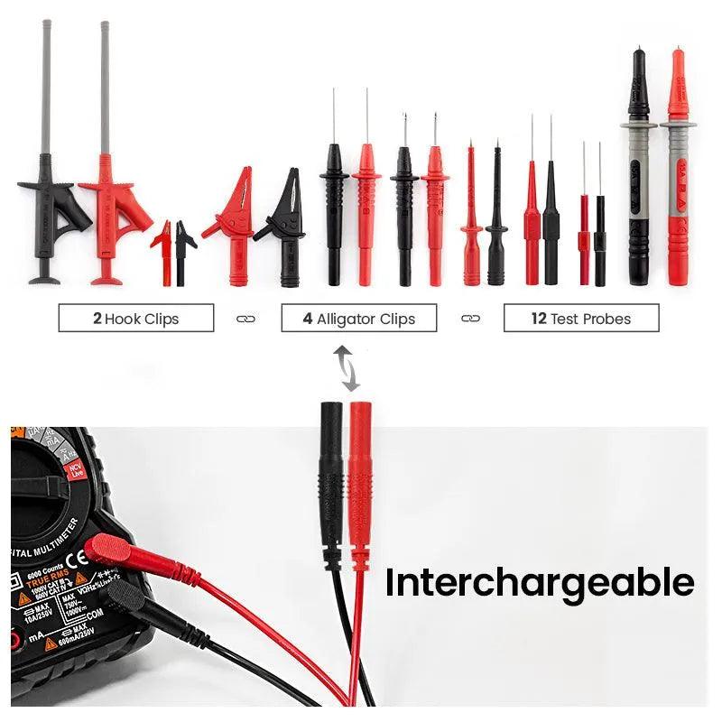 KAIWEETS KET05 Multimeter Test Leads Kit (23PCS) - Kaiweets