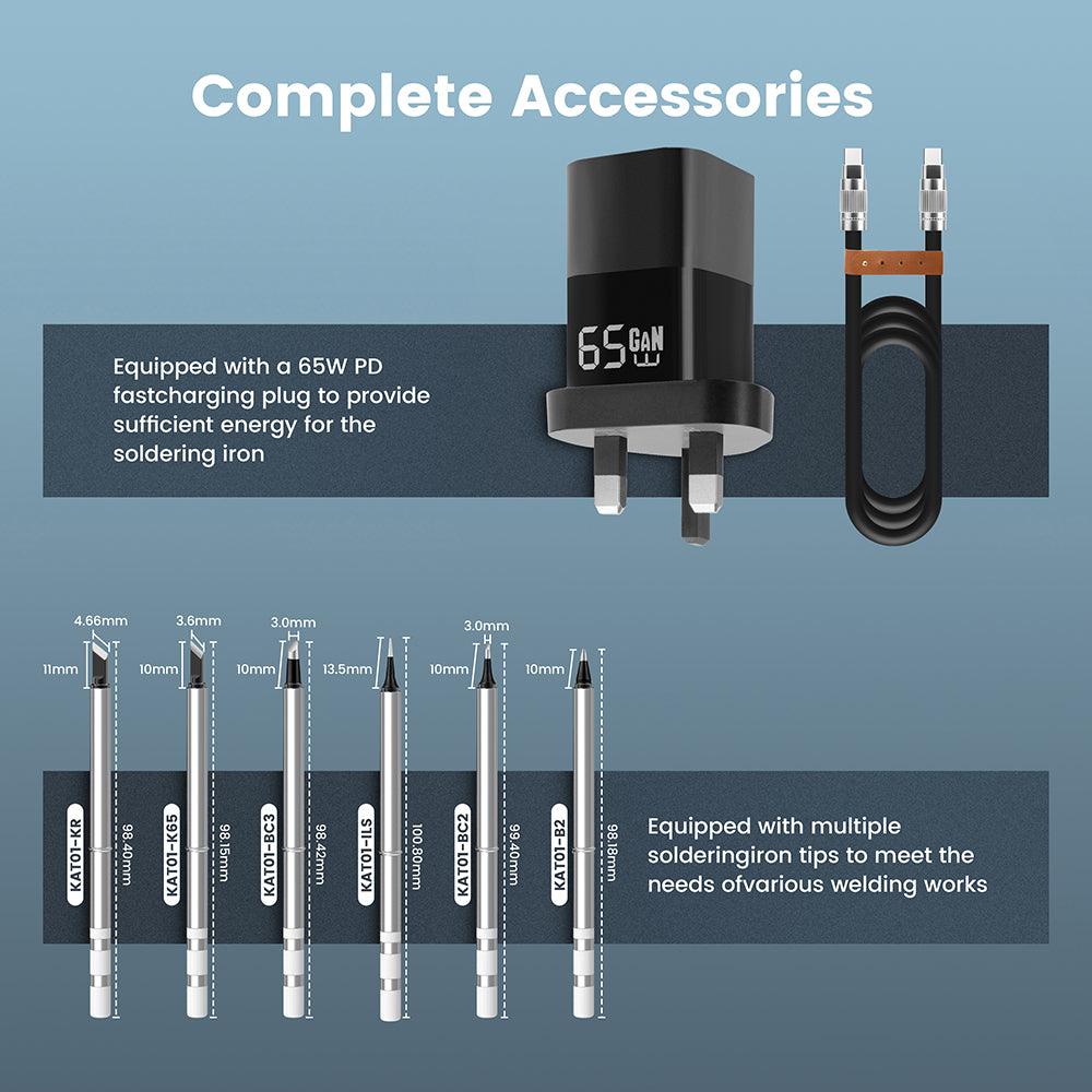 KAIWEETS KETS02 Smart Digital Soldering Iron Kit - Kaiweets