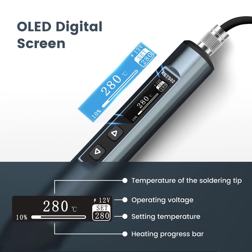 KAIWEETS KETS02 Smart Digital Soldering Iron Kit - Kaiweets