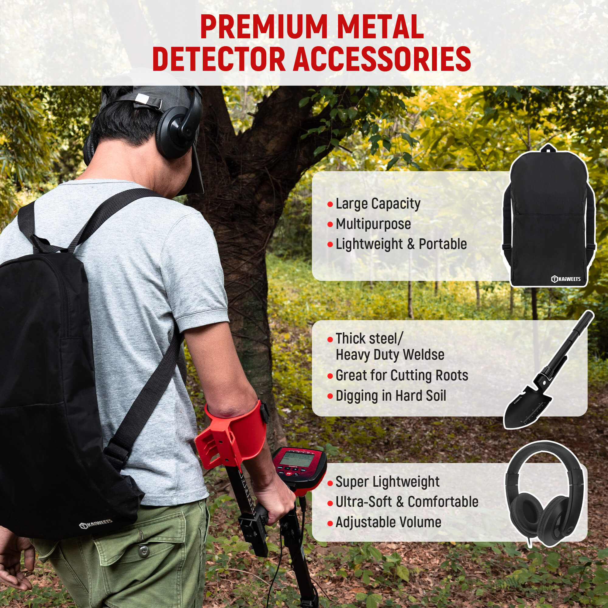 KAIWEETS KGM01 Metal Detector - Kaiweets