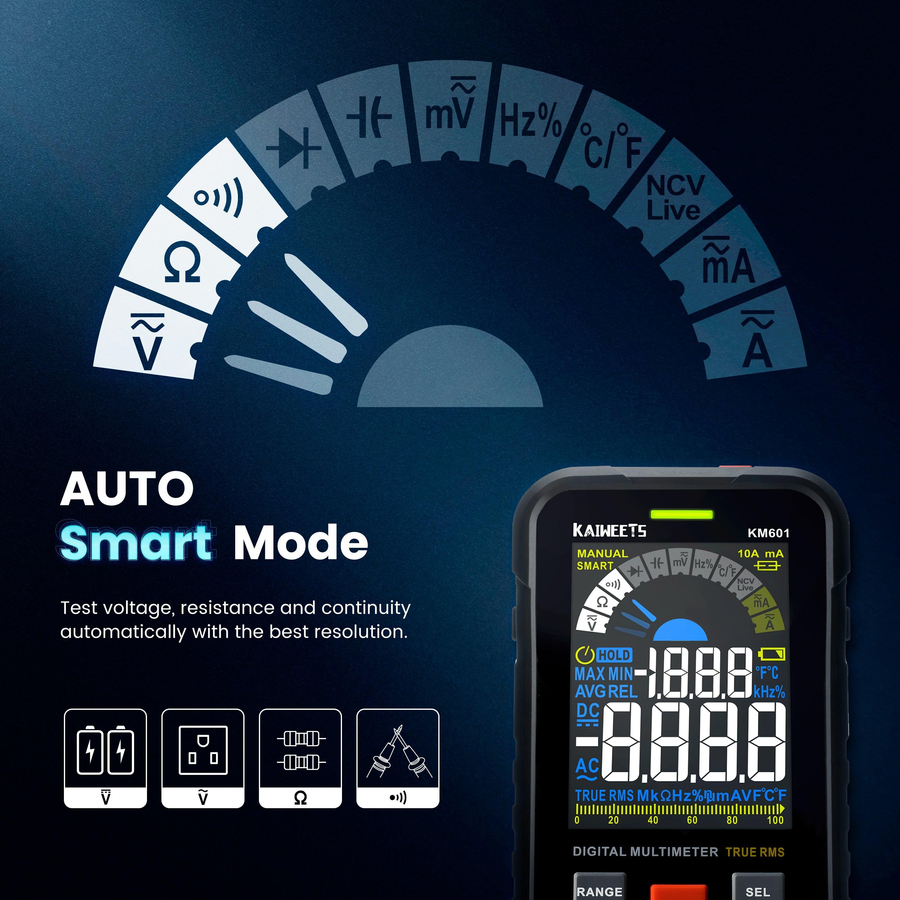 KAIWEETS KM601 True-RMS Smart Digital Multimeter - Kaiweets