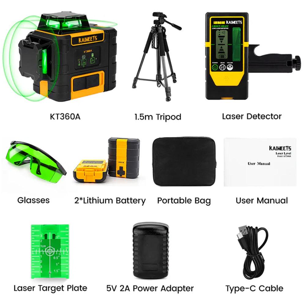 KAIWEETS KT360A 3*360 Laser Level - Kaiweets