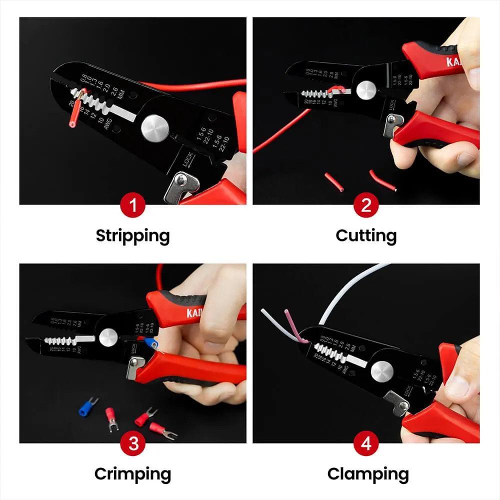 KAIWEETS KWS-101 4 in 1 Wire Stripper/Cutter - Kaiweets