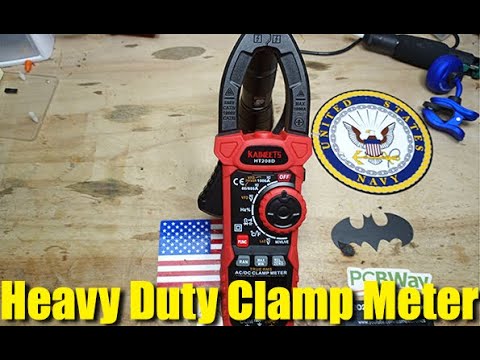 KAIWEETS HT208D clamp meter display video